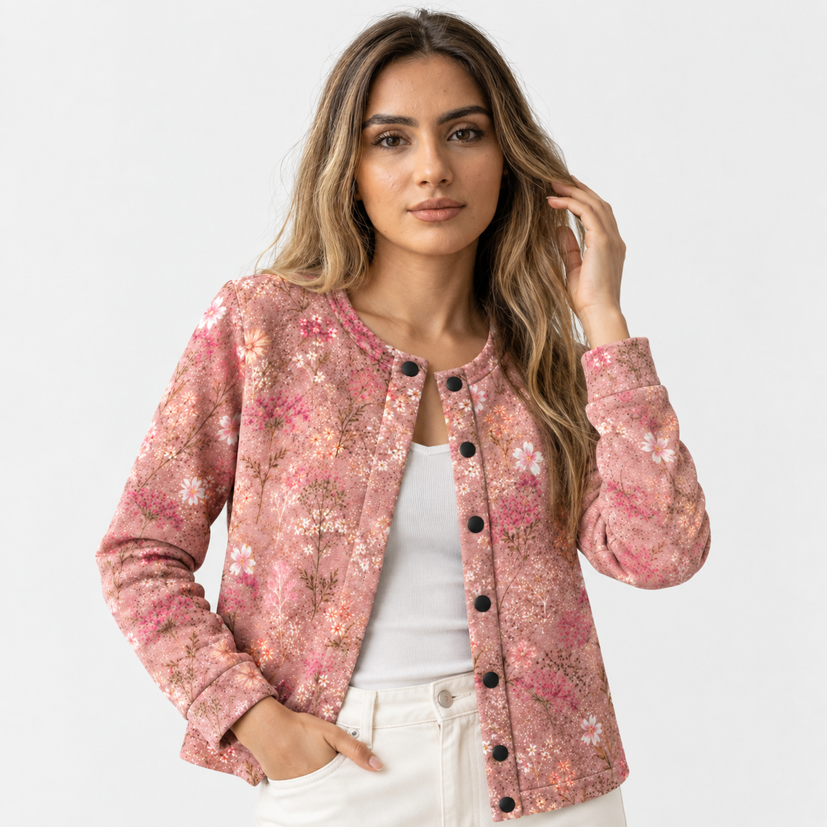 Elizabeth hřejivý cardigan s elegantním drapováním pro ženy