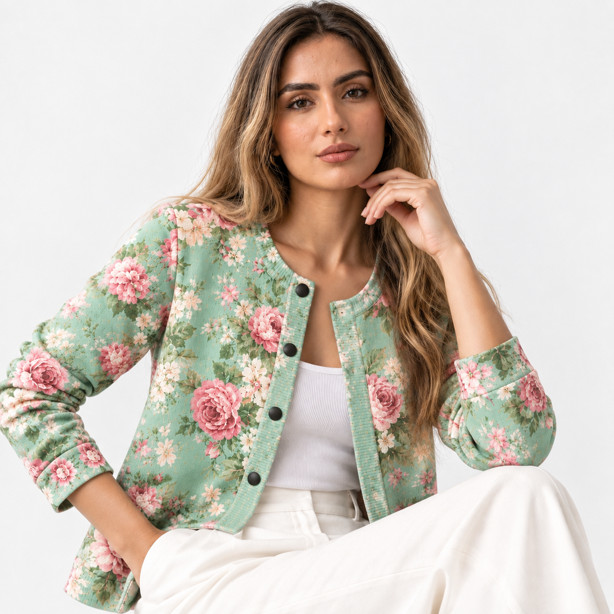 Elizabeth hřejivý cardigan s elegantním drapováním pro ženy