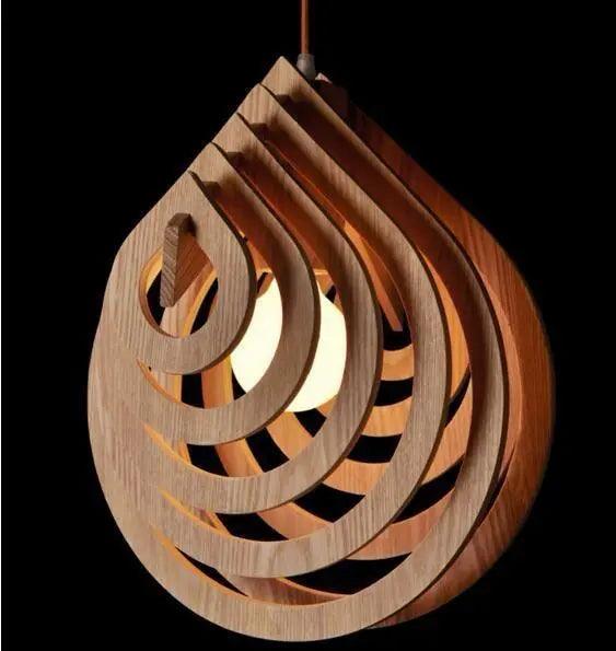 Moderater Holzanhänger - Natürliche Eleganz aus der Lumière-Kollektion