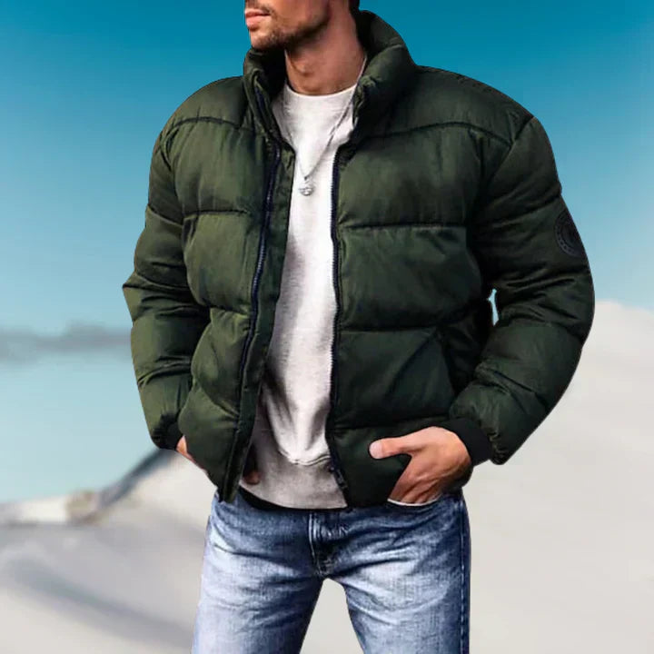 TOVI Herren Modischer Winter-Pufferjacke für Wärme und Komfort