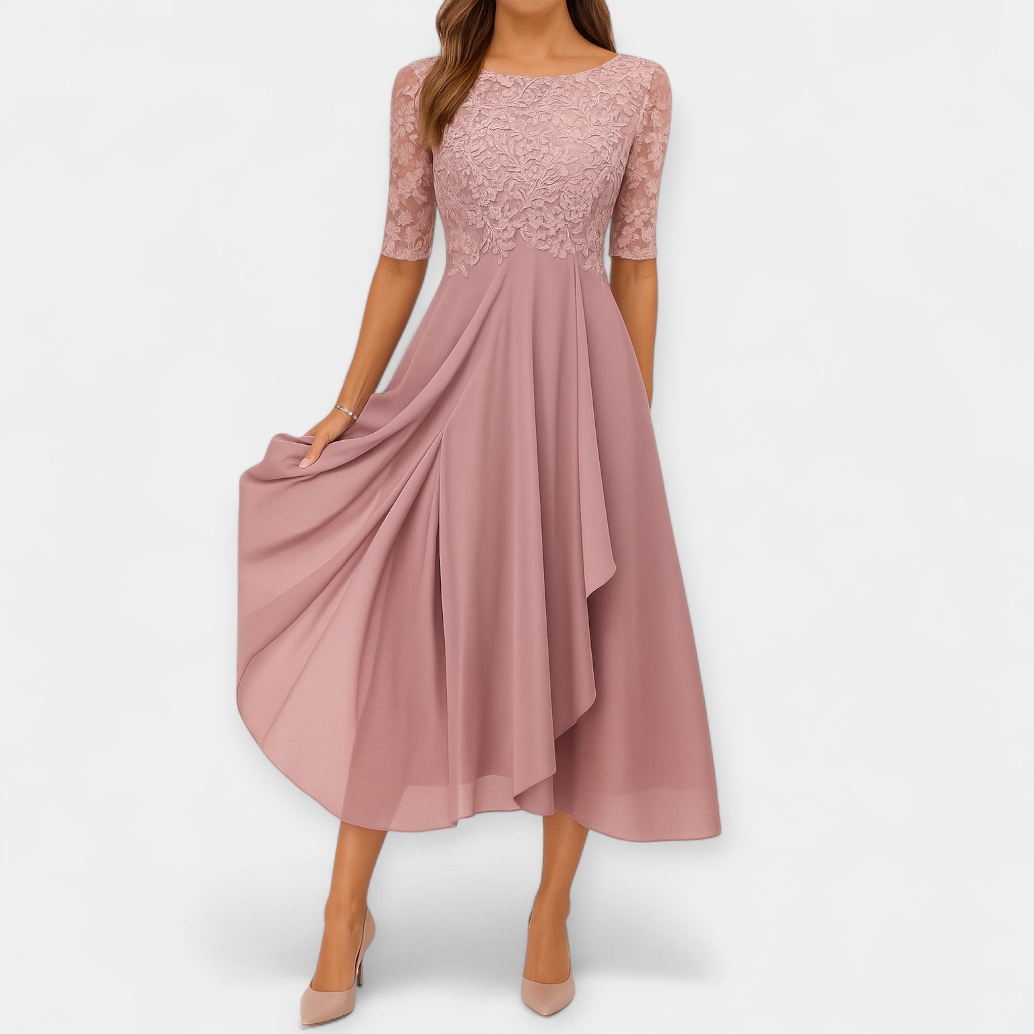Festliches Damenkleid Midi Elegant