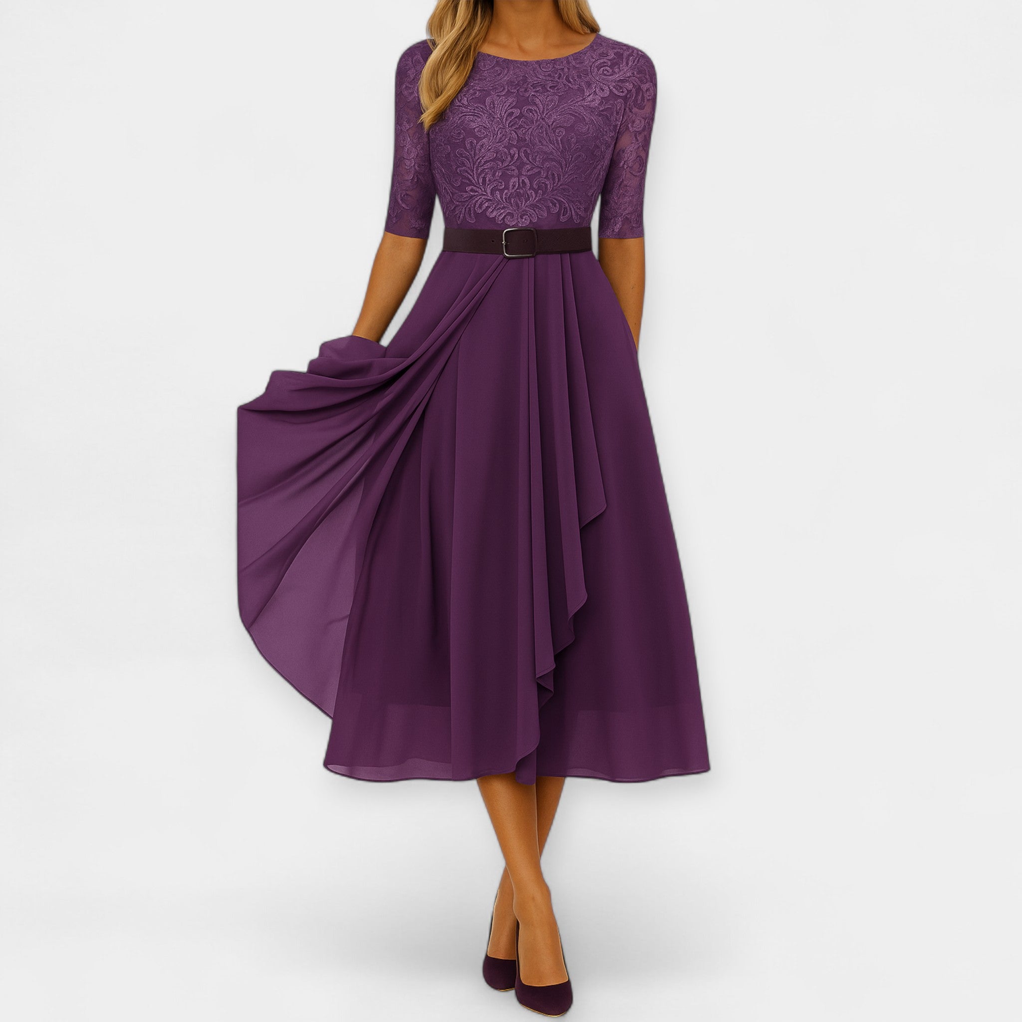 Festliches Damenkleid Midi Elegant