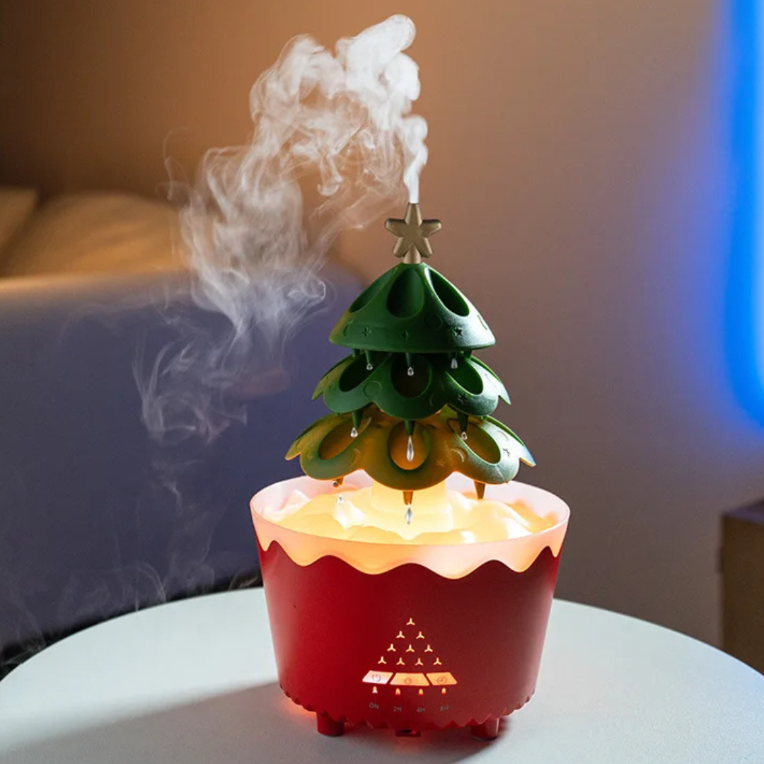 FestiveGlow – Weihnachtsbaum-Diffusor mit Aromatischen Duft- und Urlaubstimmungs-Effekten