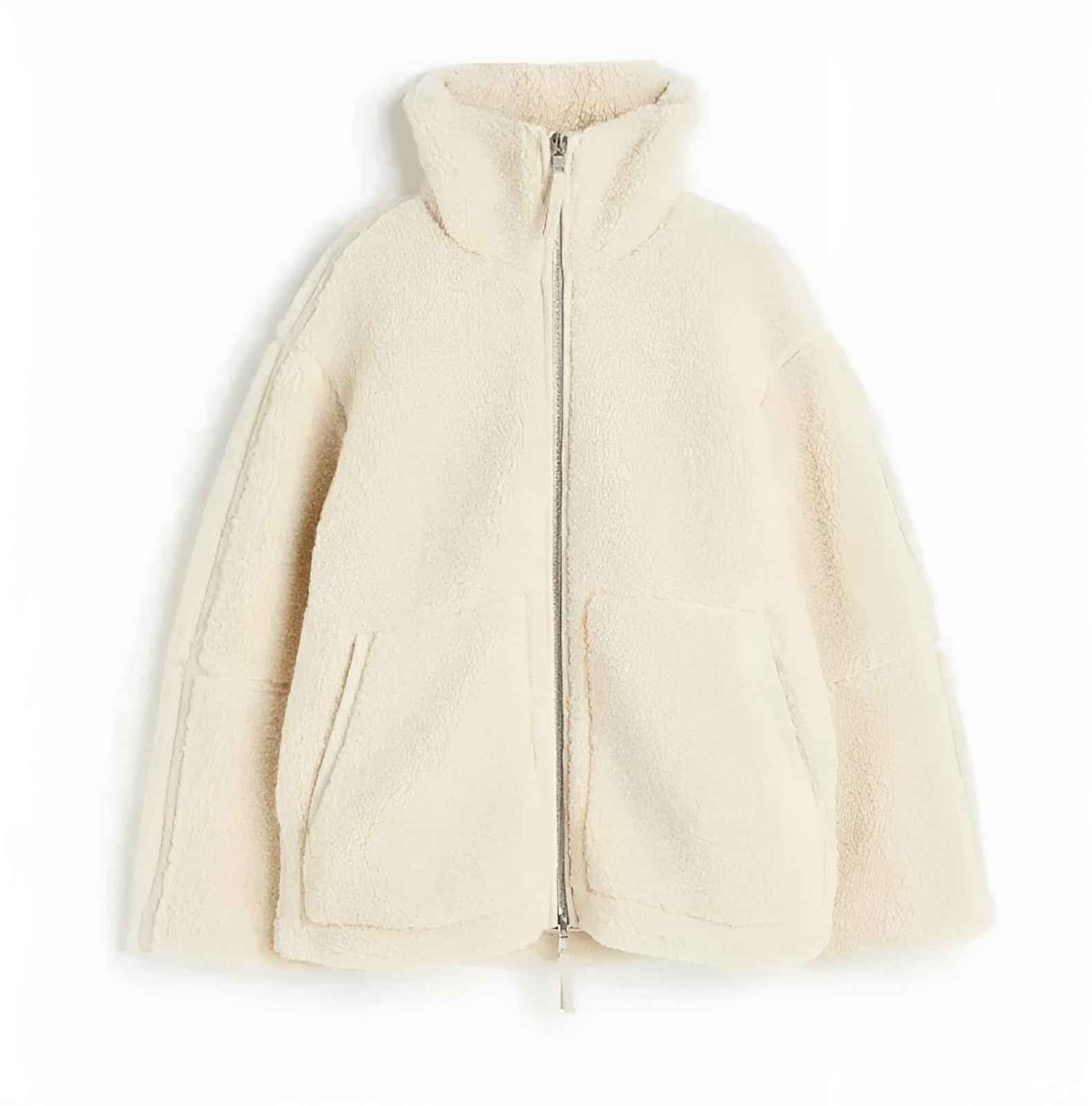 Jacky – Ultra-Softes Plüsch-Teddy-Fleece-Jacke im Oversized-Schnitt