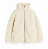 Ultra-Softes Plüsch-Teddy-Fleece-Jacke im Oversized-Schnitt