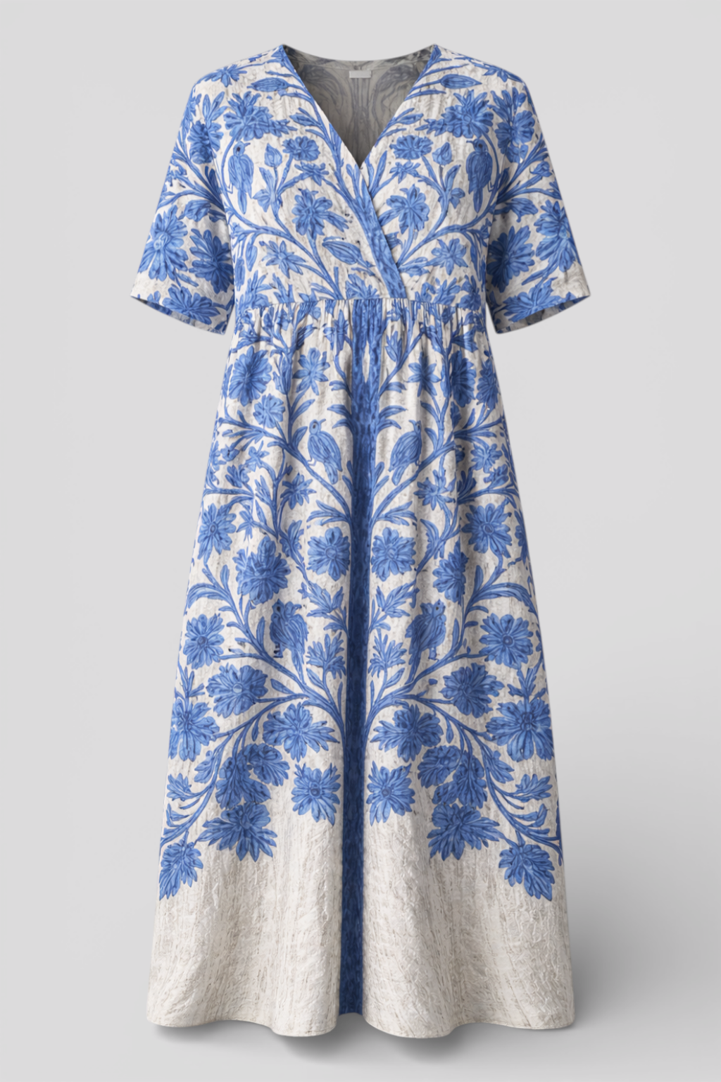 Oréa Elegantes Blauer Bestickter Kleid für alle Anlässe Damen