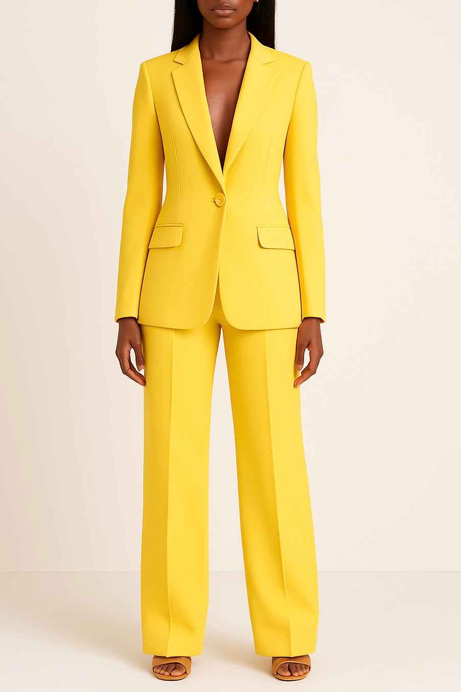 Ella | Elegantes formelles Anzug-Set mit langem maßgeschneidertem Blazer für Damen
