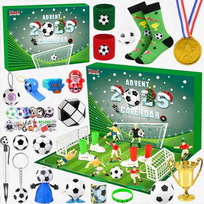 GiftKick – Fußball Adventskalender mit Weihnachtsspielzeug & Geschenkidee für Fußballliebhaber