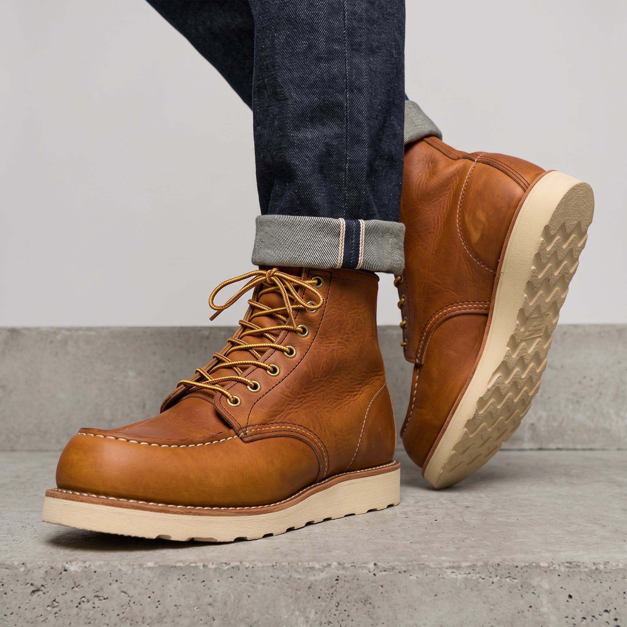 Herren Schnürboots - Vintage-Look, Komfortabel, Strapazierfähig