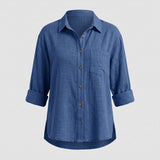 Damen Hemd in lockerer Passform - Lässige Casual-Bluse