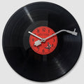 Vinylora Retro-Vinyl-Schallplatten-Wanduhr - Lautloses Uhrwerk