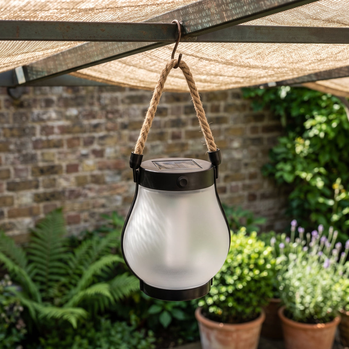 Solar-Flammeneffekt-Gartenlaterne – Wasserdichtes LED-Außenlicht