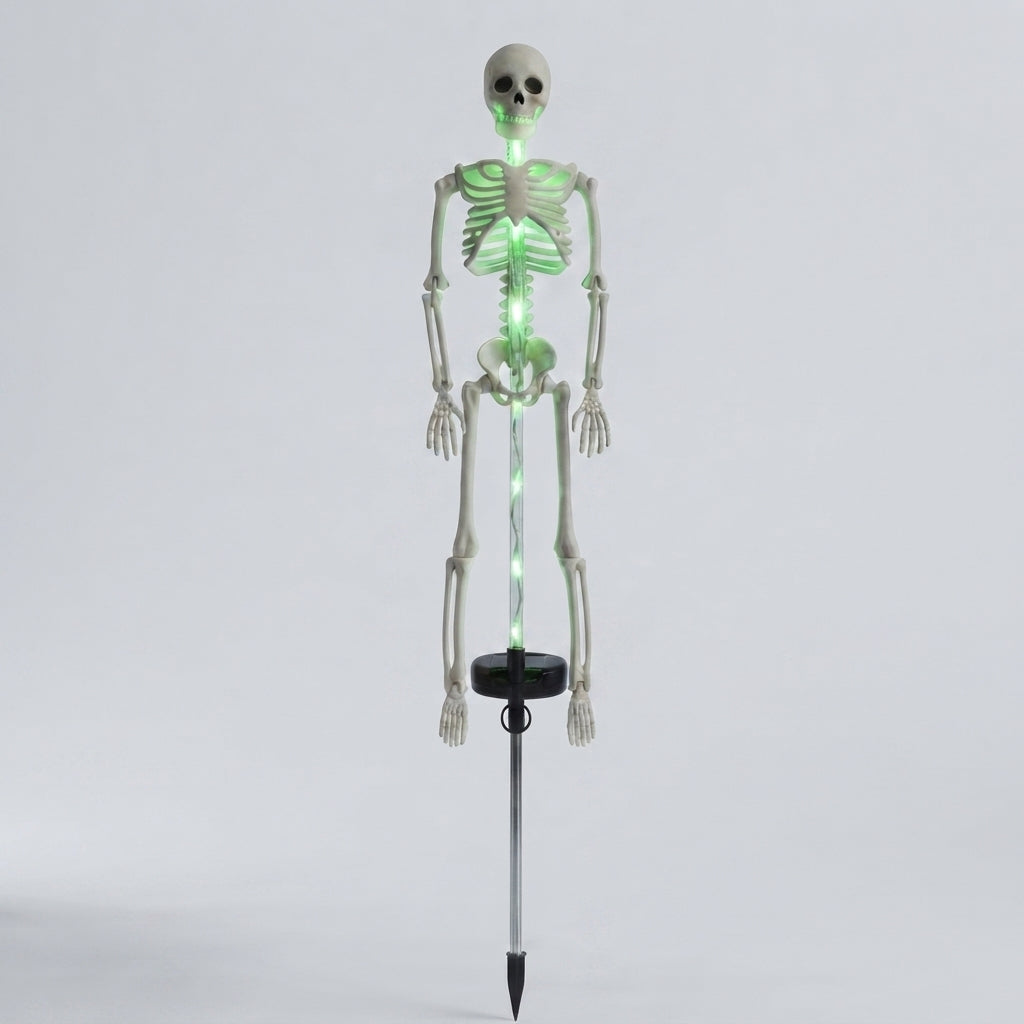 Solar-Skelett Gartenstab-Licht - LED Halloween Gartendeko