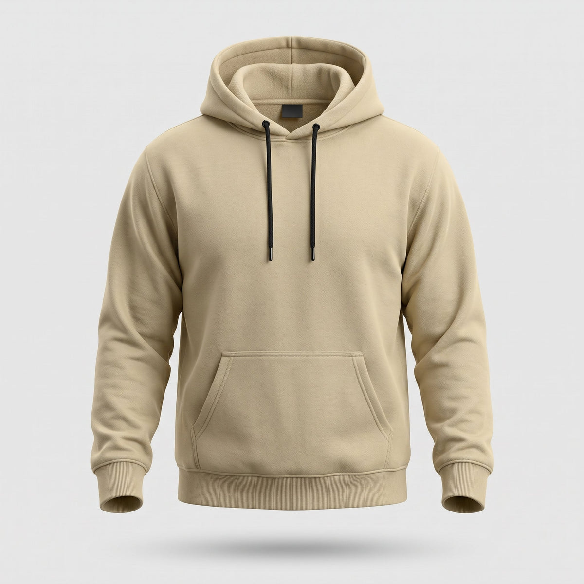 Herren schwarzer Casual-Hoodie - Alltags-Pullover-Hoodie