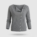 Damen eleganter Wollcardigan - Leichtes Layering-Teil