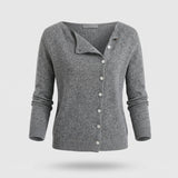 Damen eleganter Wollcardigan - Leichtes Layering-Teil