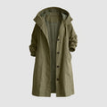 Damen wasserdichter Trenchcoat in langer Passform