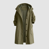 Damen wasserdichter Trenchcoat in langer Passform