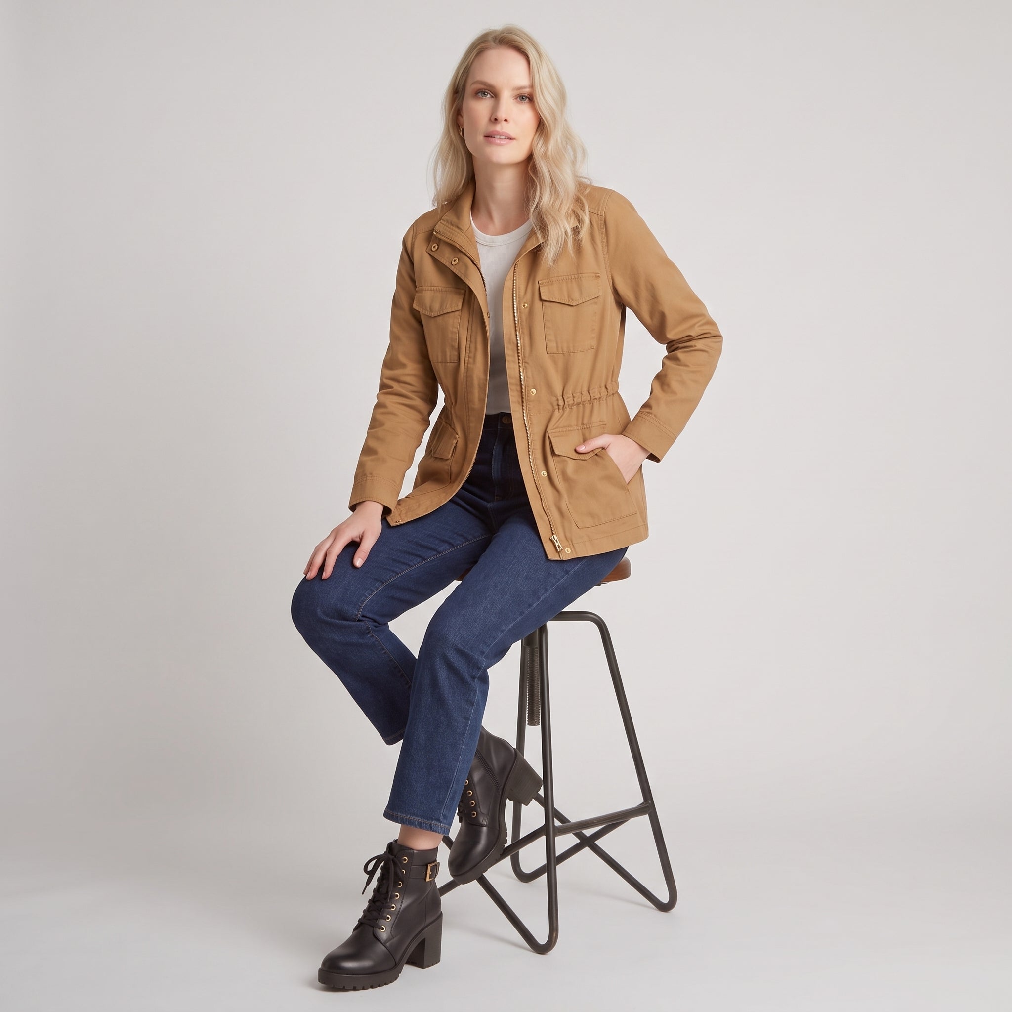 AS - Womens - Boots : Enkellaarzen Dames - Blokhak, Veters en Comfortabele Grip in