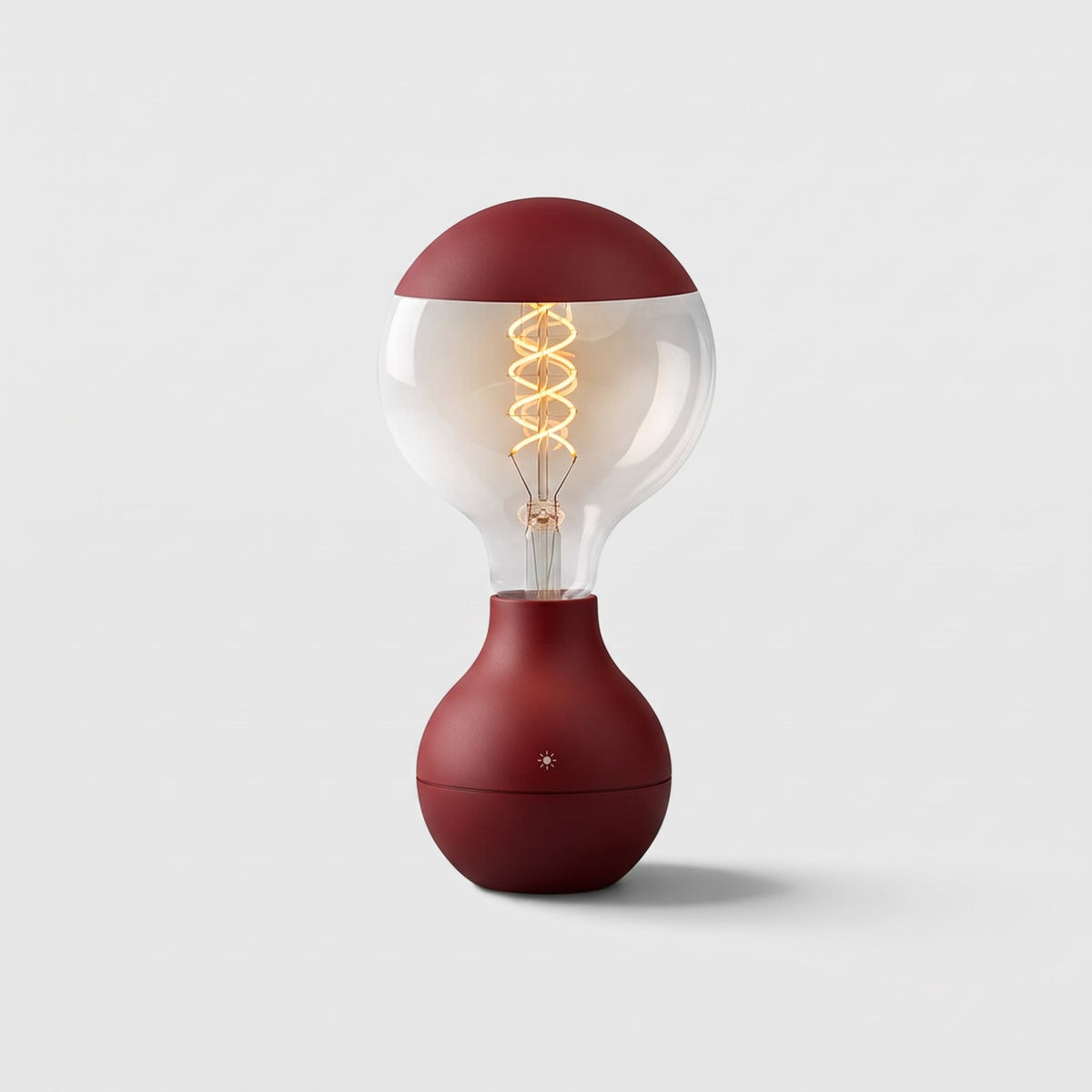 Kabellose Glühfaden-Tischlampe – Wiederaufladbares Ambientelicht mit Touch-Dimmer