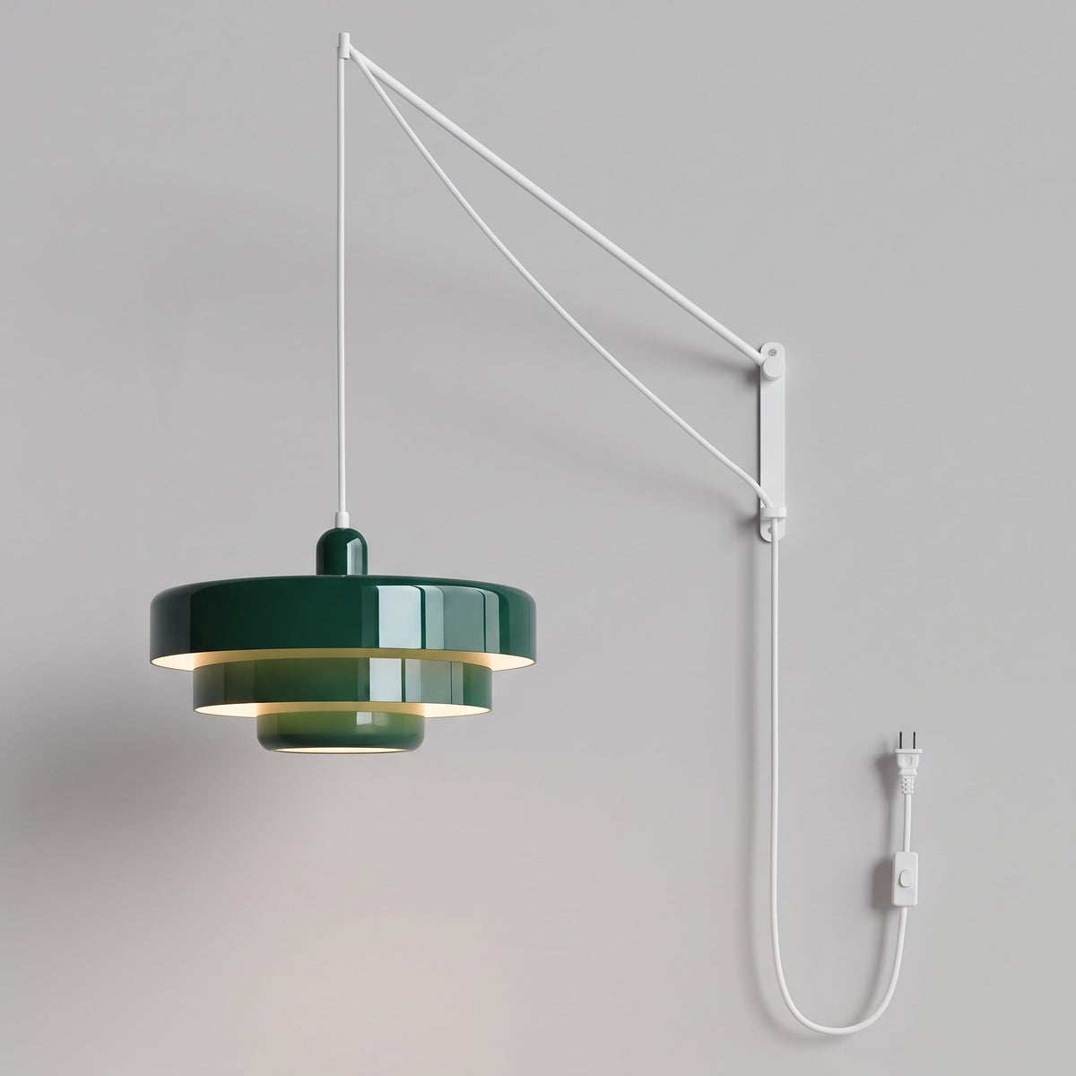 Retro Bauhaus Steckerpendelleuchte - Multicolor