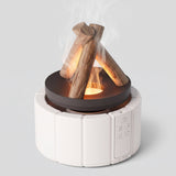 FlammaMist Aromatherapie-Luftbefeuchter & LED-Tischlampe