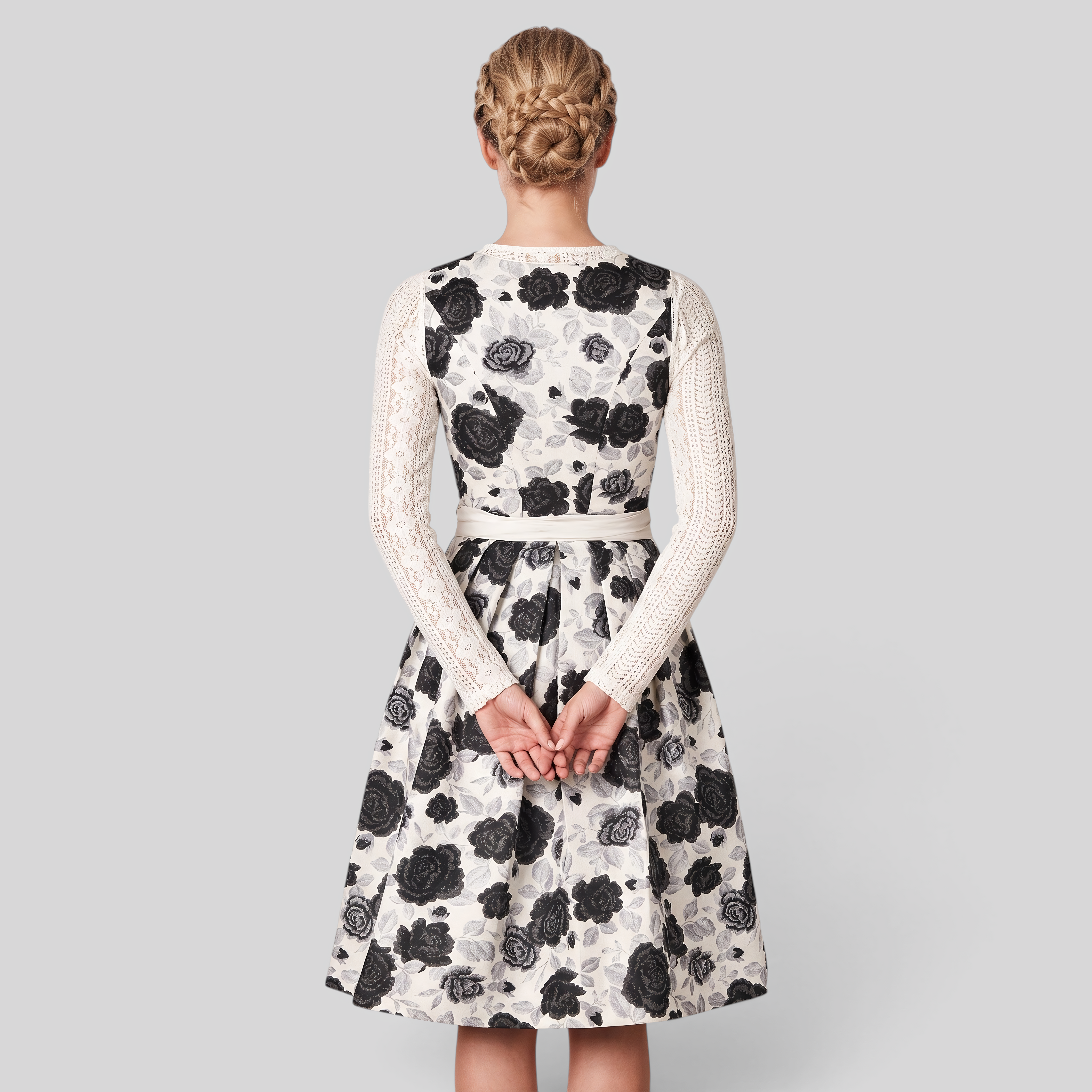 Gifts – Seasonal – Oktoberfest : Dirndljurk Dames Wit - Beierse Stijl met Bloemen en Korte Mouwen in