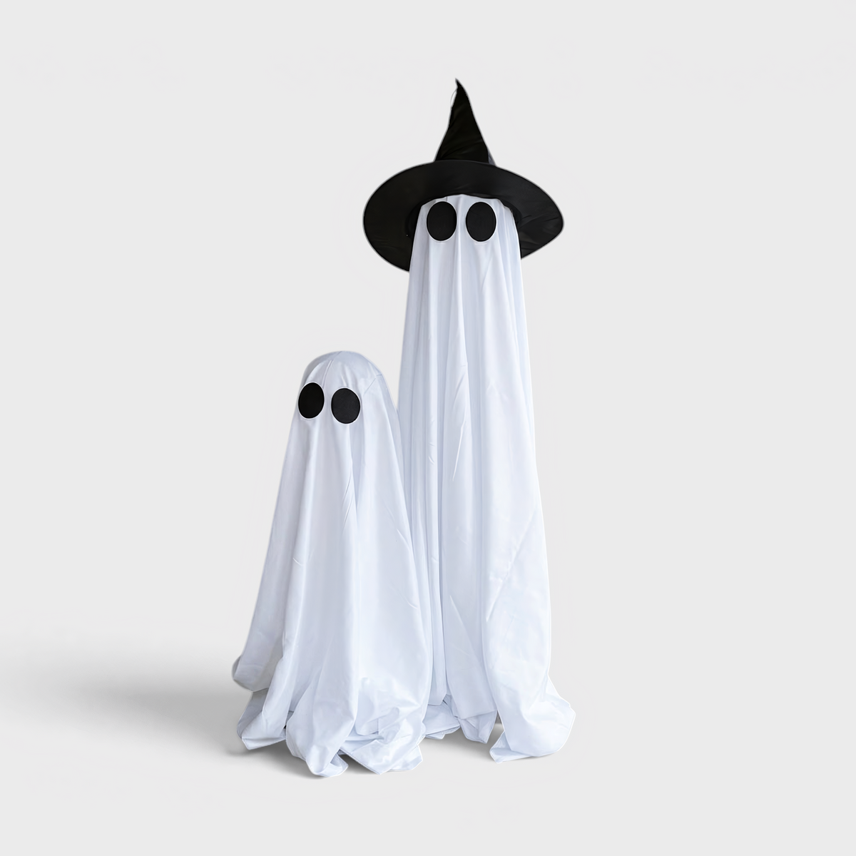 Leuchtender Geist mit Hexenhut - LED Halloween-Dekoration