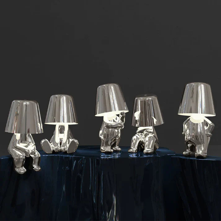 Goldene USB Tischlampe 4