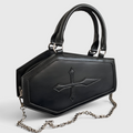 Gothic Sarg-Handtasche mit Kette für Halloween