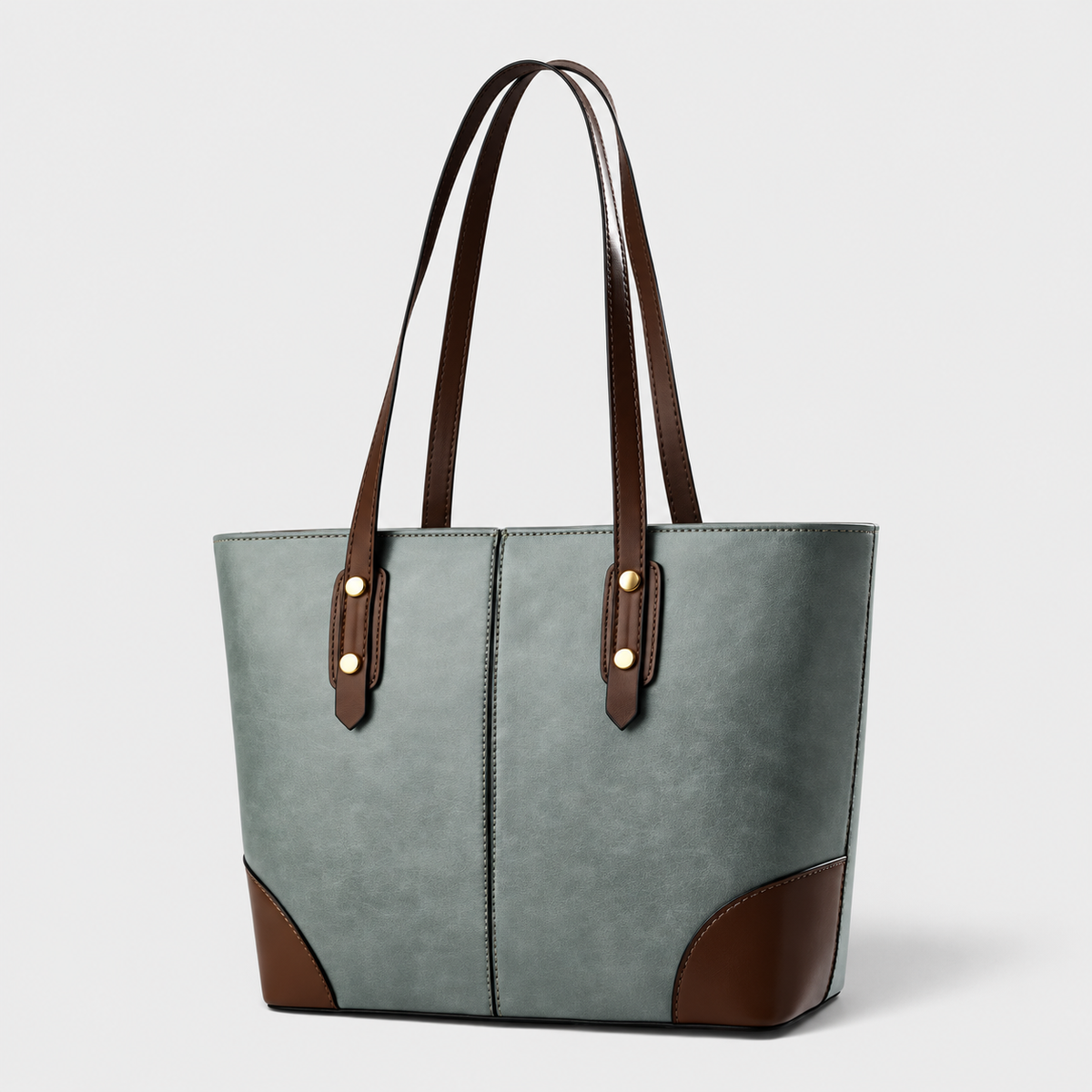 Vintage Leder Schultertasche Damen mit großem Fassungsvermögen