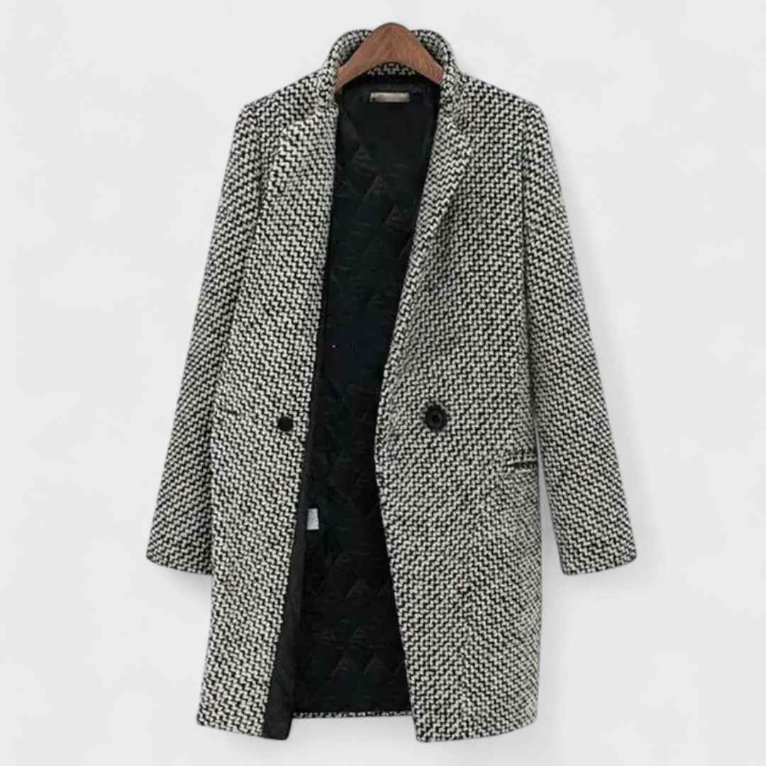 Claudine – luxuriöser, zeitloser Mantel für Herbst und Winter