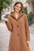 Cappotto elegante da donna con chiusura a bottoni