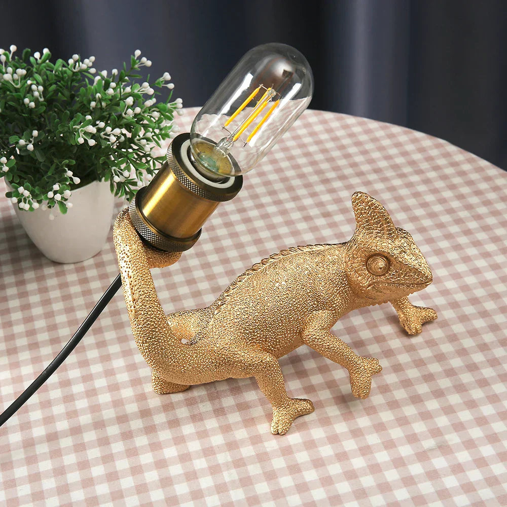 CamoGlow Chamäleon Tischlampe – Einzigartige und Originelle Beleuchtung