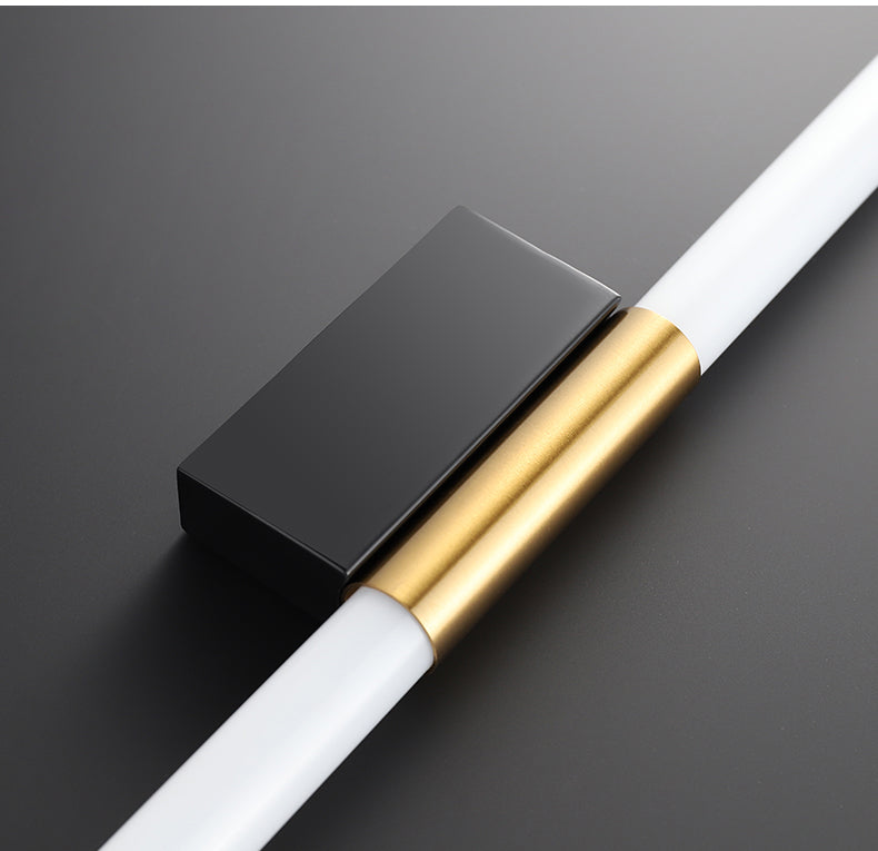 Veralyn - Elegante goldfarbene LED-Wandlampe in Stabform für das Schlafzimmer