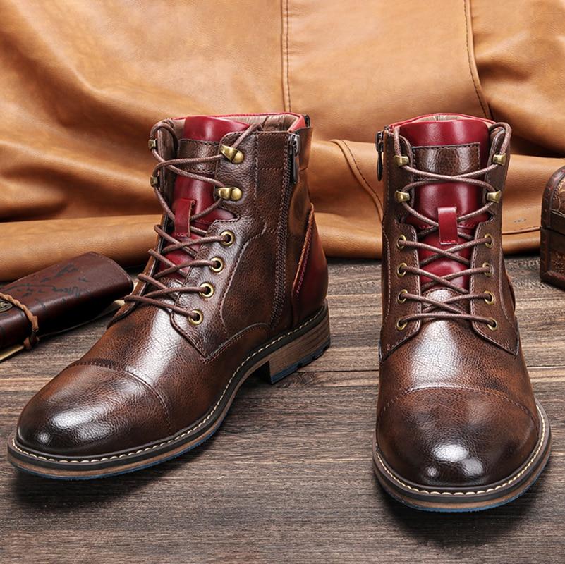 Elegante und Bequeme Leder-Oxford-Stiefel