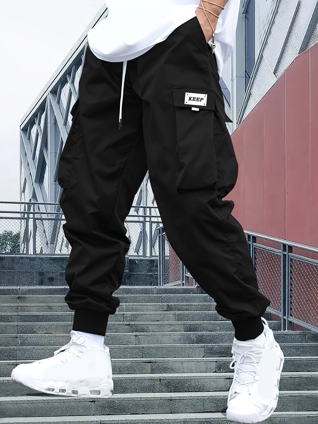 Herren Bequeme Cargo-Jogger-Hose