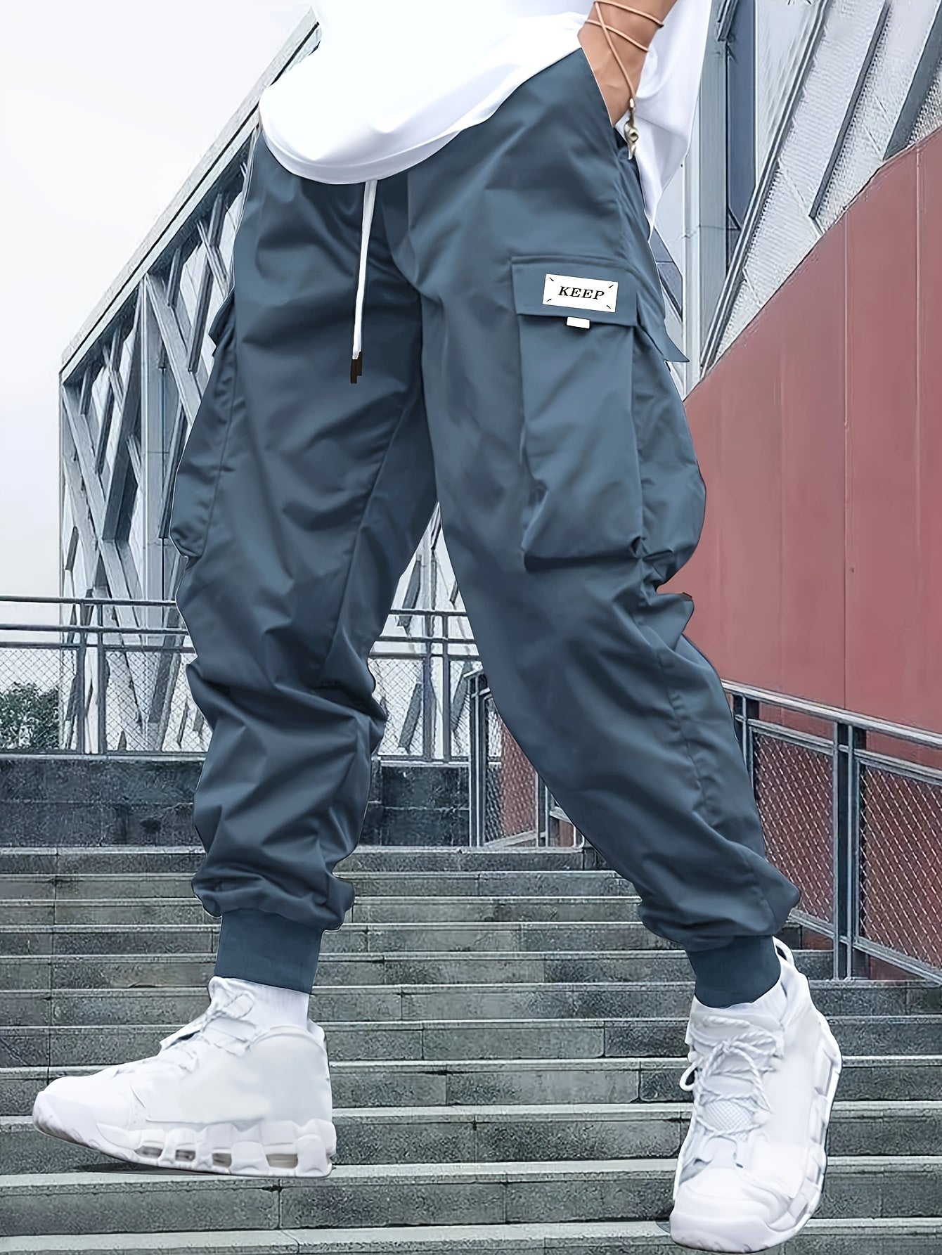 Herren Bequeme Cargo-Jogger-Hose