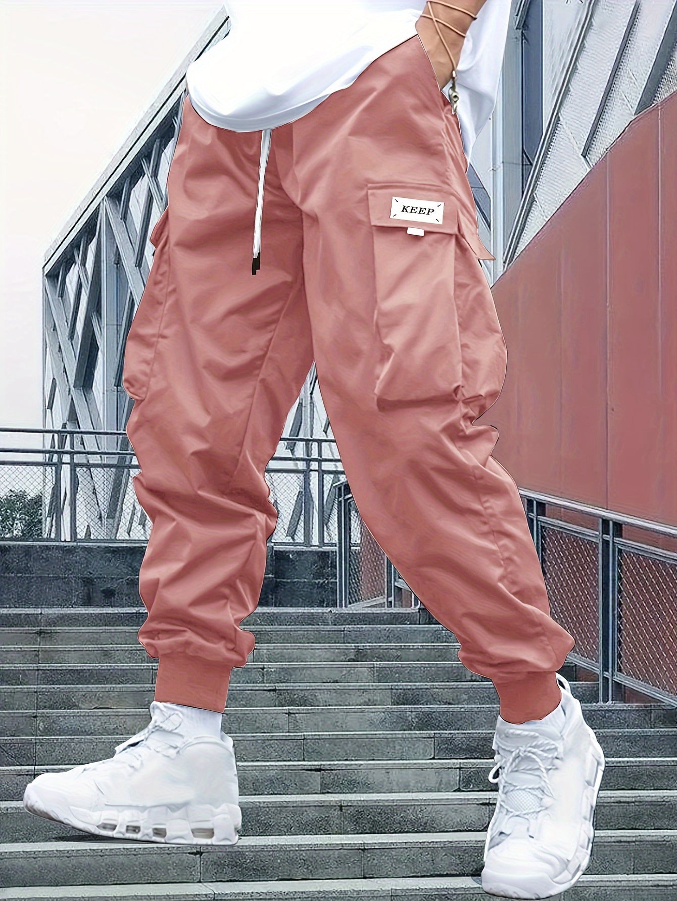 Herren Bequeme Cargo-Jogger-Hose