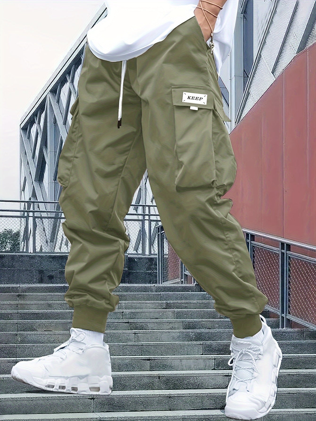 Herren Bequeme Cargo-Jogger-Hose