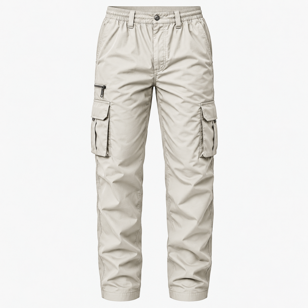 Pantaloni cargo da uomo in cotone - robusti, comodi, con tasche di sicurezza