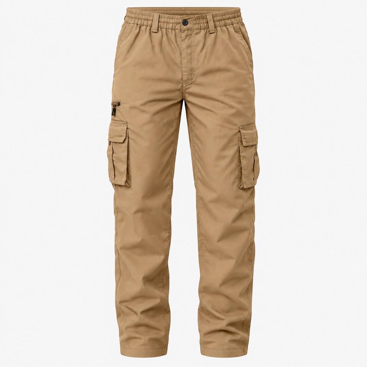 Pantaloni cargo da uomo in cotone - robusti, comodi, con tasche di sicurezza