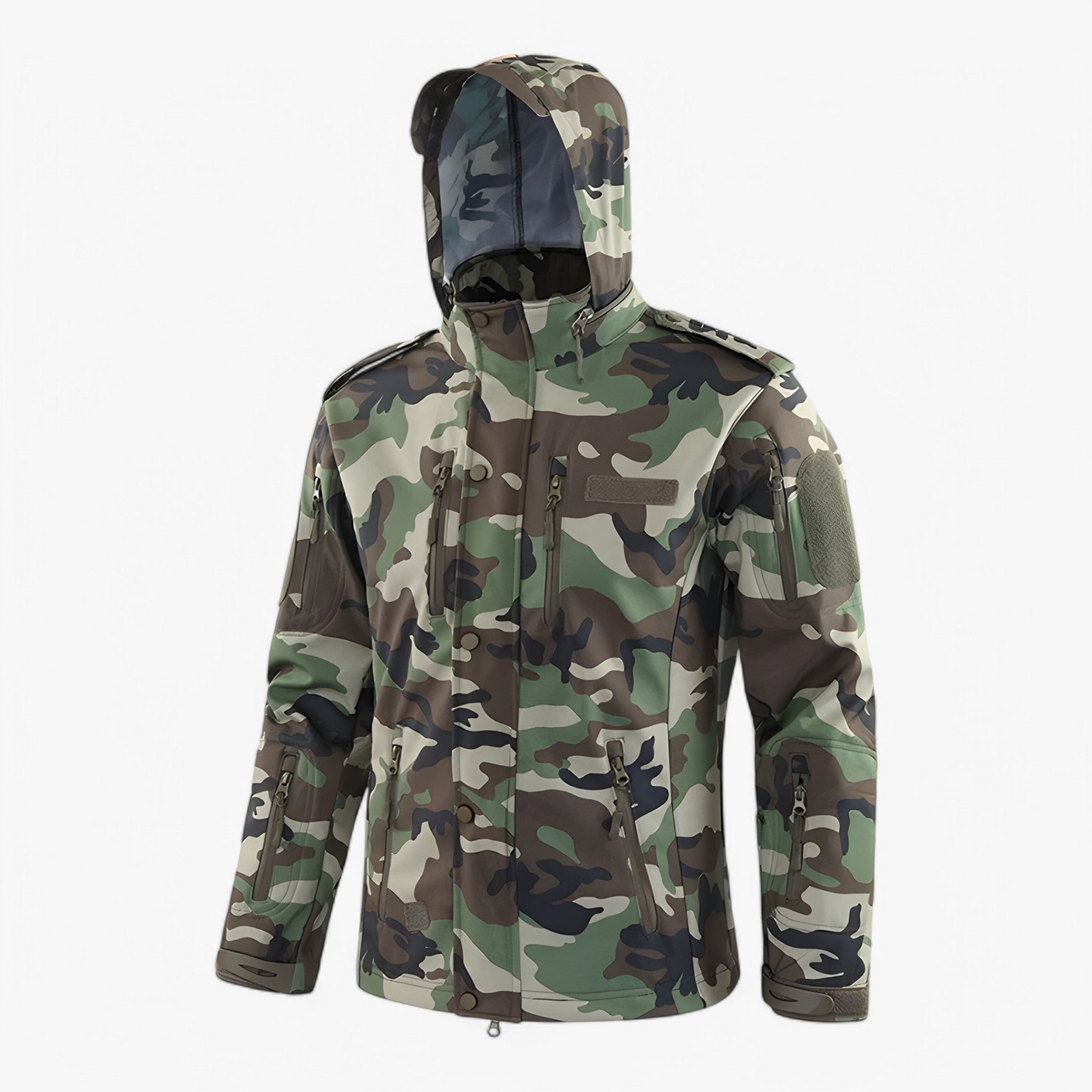 Herren Fleecejacke mit Kapuze 0