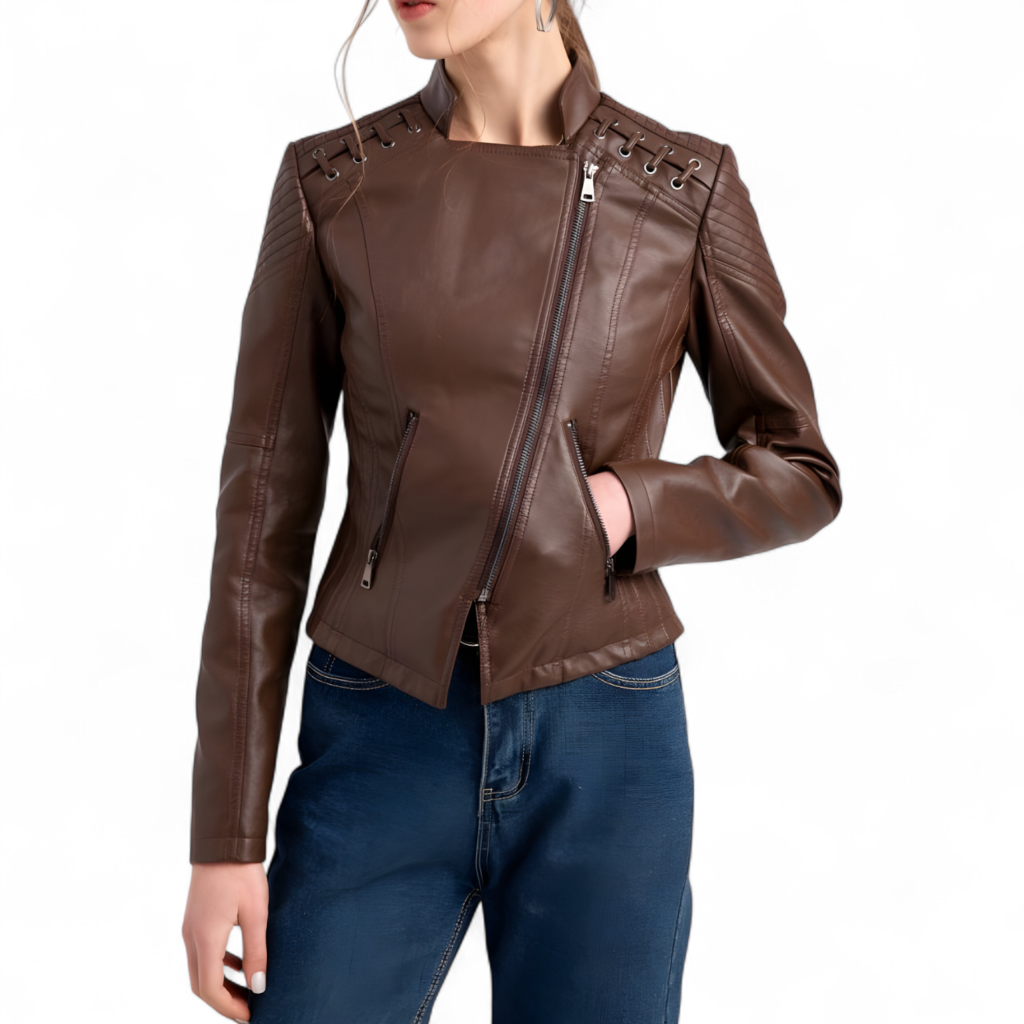 Herren Lässige Lederjacke für Abenteuer 3