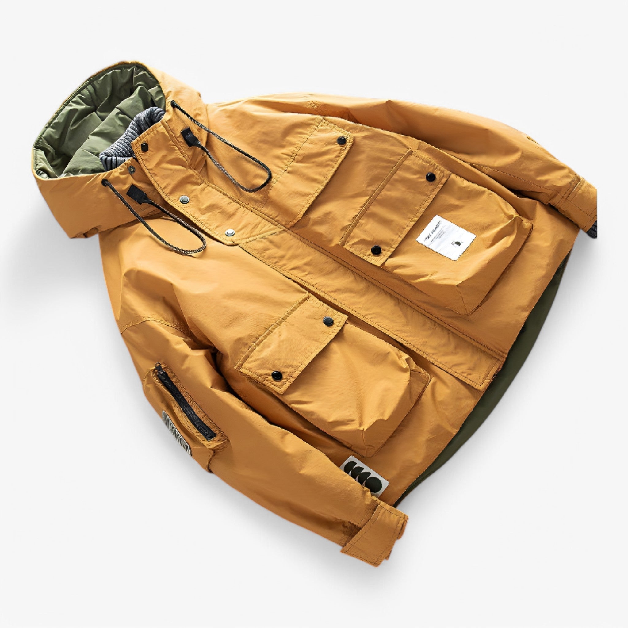 Herren Winter Parka mit Kapuze und Taschen 6