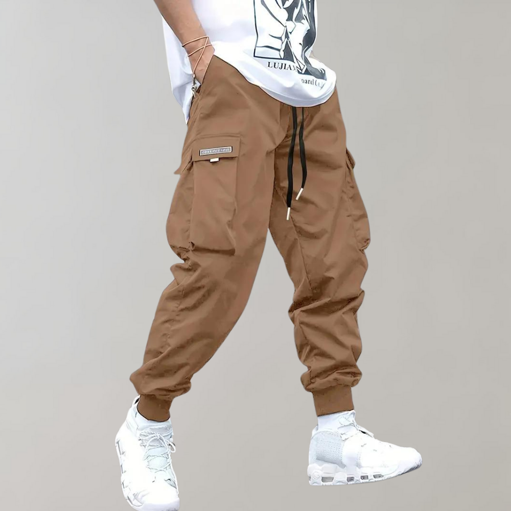 Herren Cargo Jogginghose - Sweatpants mit lockerer Passform