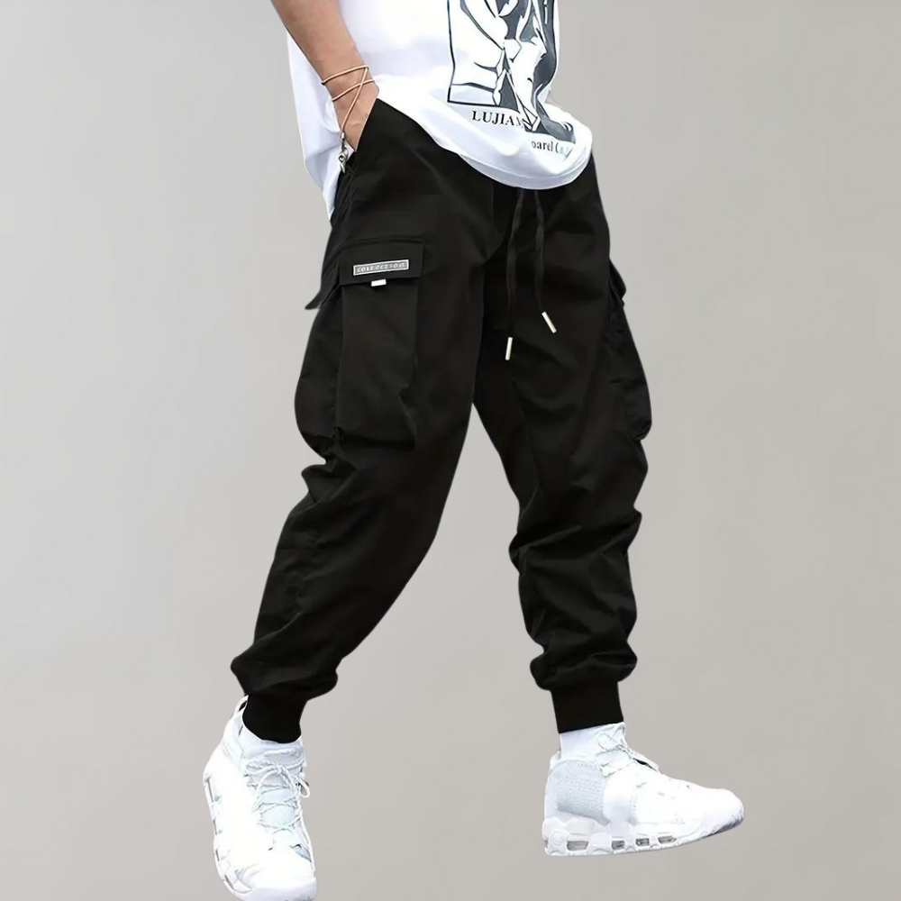 Herren Cargo Jogginghose - Sweatpants mit lockerer Passform