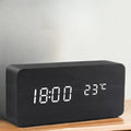 Køb vækkeur i trælook med LED-display