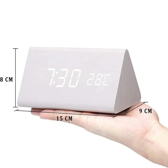 Holzoptik Wecker mit LED-Display kaufen