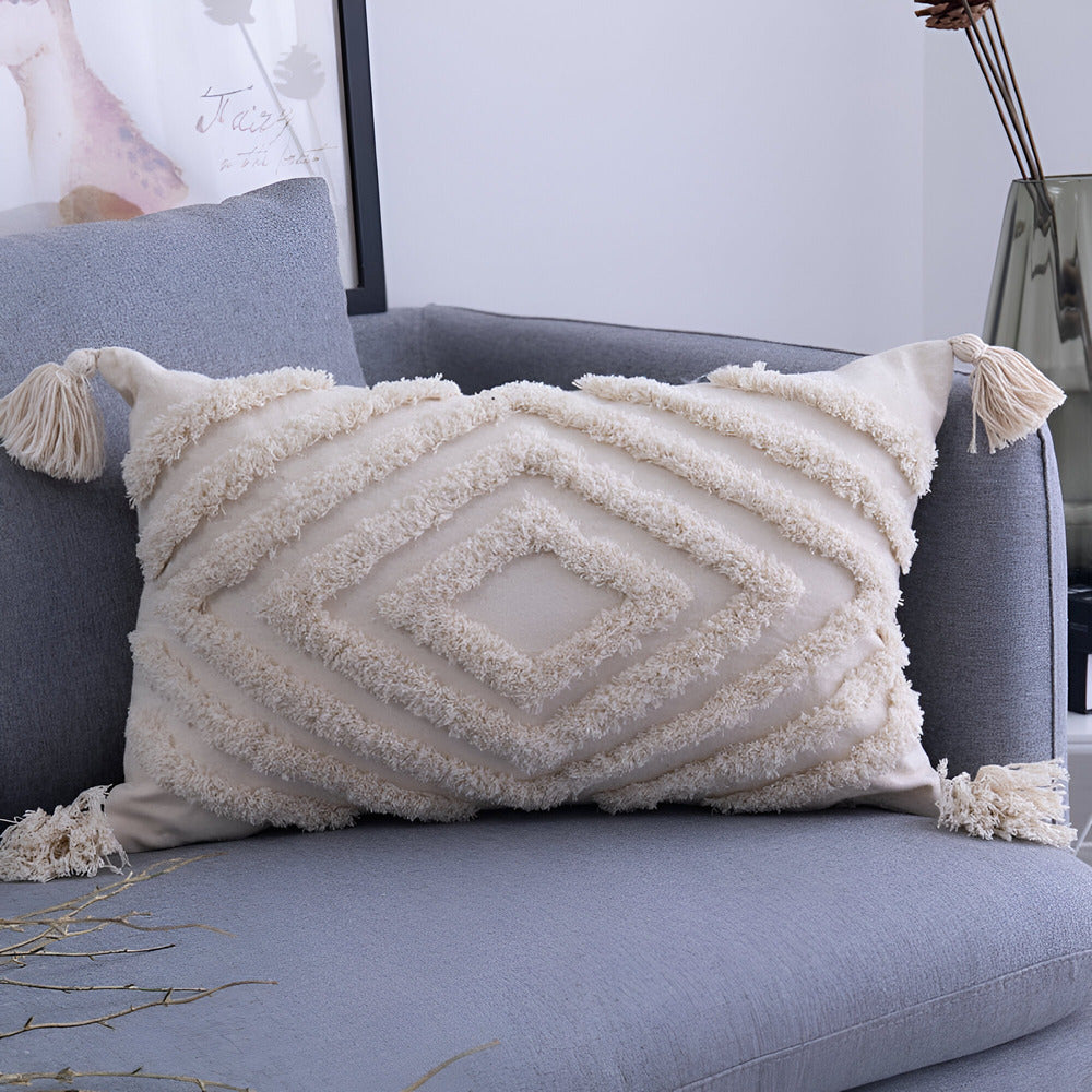 Sericae - Luxus Baumwoll-Kopfkissenbezug im Boho- und Ibiza-Stil für ein trendiges Interieur